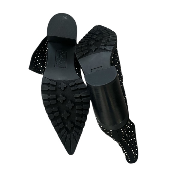 NEW Charles by Charles David Danielle Black Studded Stretch Ankle Boots 9M - Picture 8 of 12